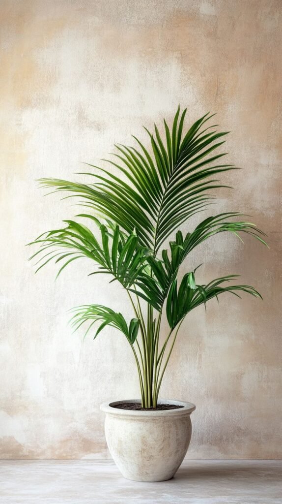 Lush green Areca Palm indoor plant